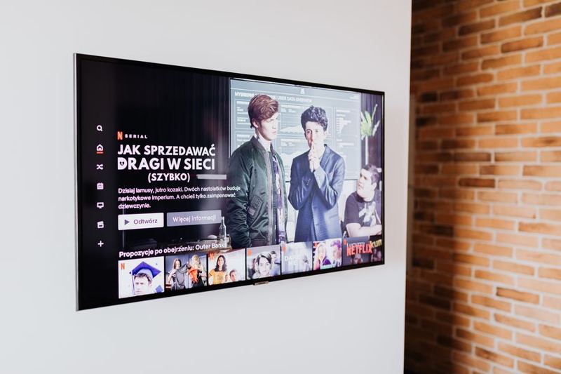 Wall-mounted smart TV